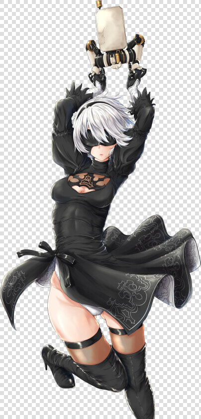 Nier Automata 2b Concept Art  HD Png DownloadTransparent PNG