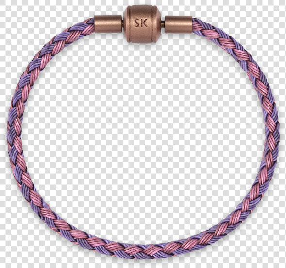 Sk Charmsbuilder Ropes lightdarkpurple   Bracelet  HD Png DownloadTransparent PNG