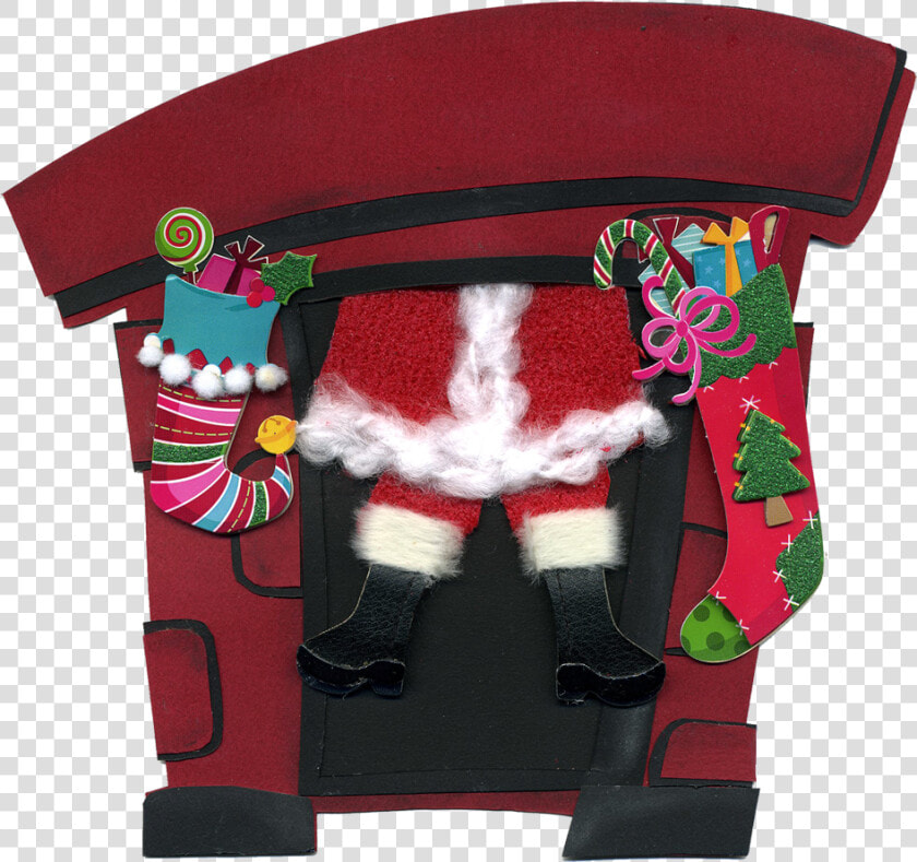 Santa Coming Down The Chimney The Night Before Christmas   Father Christmas Coming Down The Chimney  HD Png DownloadTransparent PNG