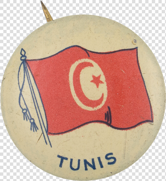 Tunis Flag Art Button Museum   Badge  HD Png DownloadTransparent PNG