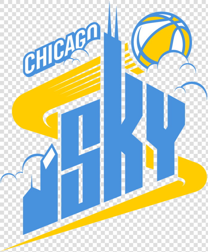 Transparent Sky Logo Png   Wnba Chicago Sky Logo  Png DownloadTransparent PNG