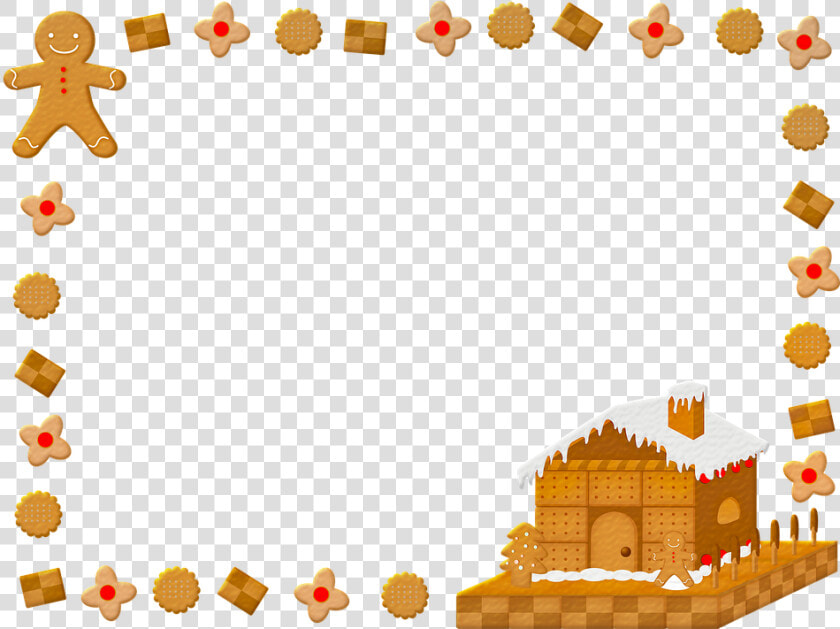 Christmas Gingerbread Frame  Gingerbread Man   Gingerbread Frame  HD Png DownloadTransparent PNG