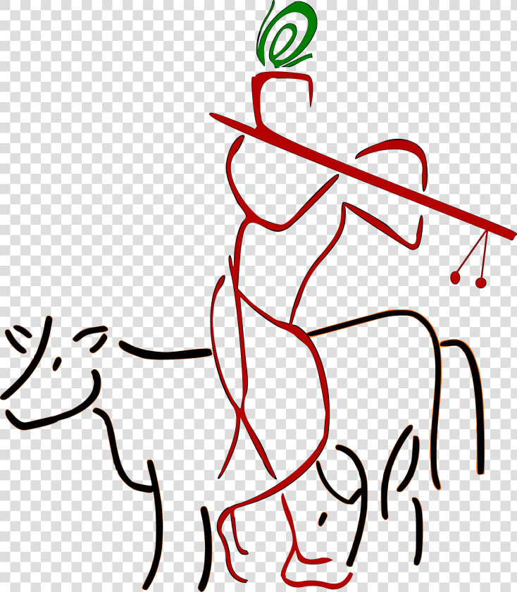 Cow And Krishna Clip Arts   Krishna Janmashtami Png  Transparent PngTransparent PNG