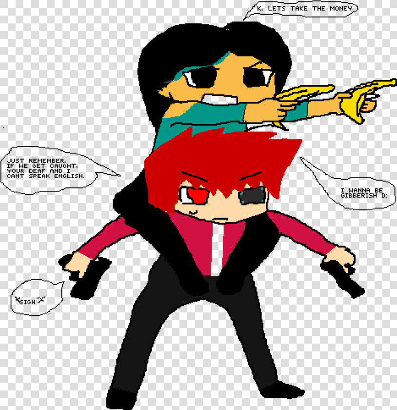 The Best Robber Club Ever   Partners In Crime Drawing  HD Png DownloadTransparent PNG