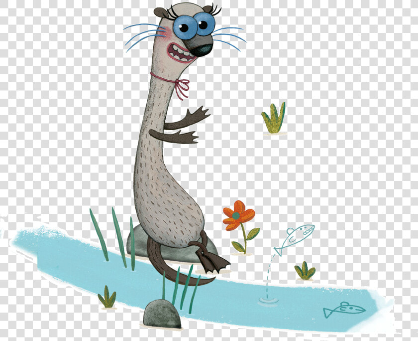 Otter On A Rock   Do Unto Otters Otter  HD Png DownloadTransparent PNG