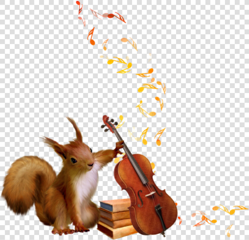  ftestickers  clipart  squirrel  violin  cute   Cute Violin  HD Png DownloadTransparent PNG