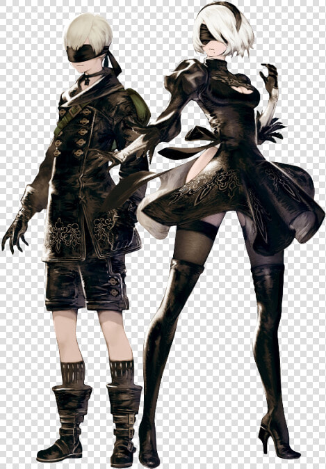 9s And 2b   Nier Automata Transparent  HD Png DownloadTransparent PNG