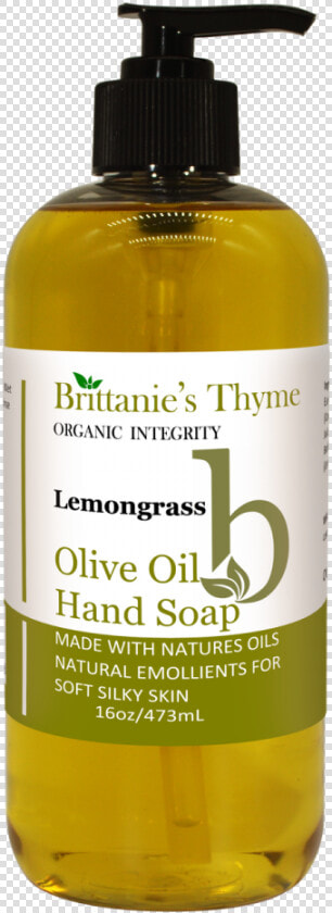 Olive Oil Hand Soap  Lemongrass   Bottle  HD Png DownloadTransparent PNG