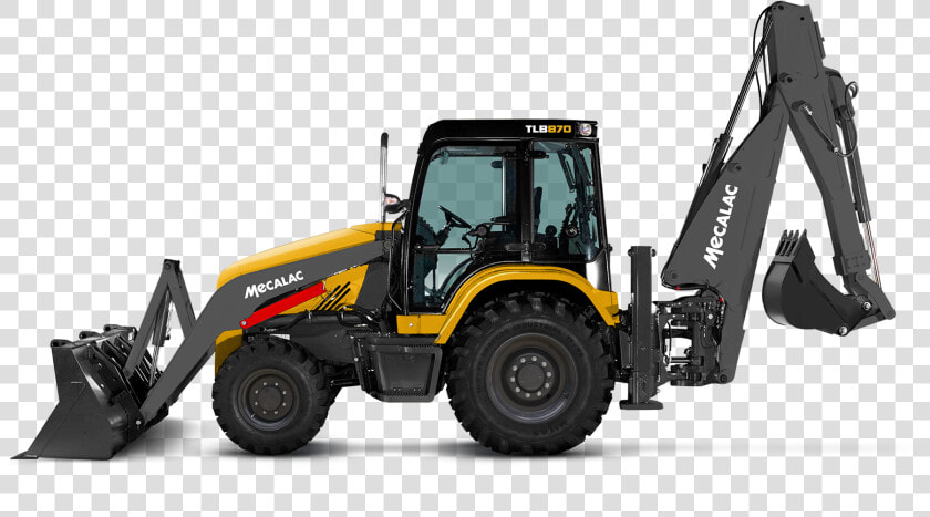 Backhoe Loader Mecalac Tlb 870  HD Png DownloadTransparent PNG