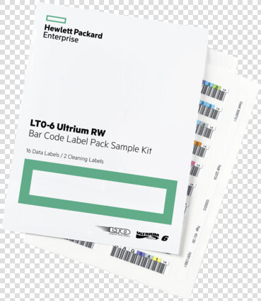 Hpe Lto 6 Ultrium Rw Bar Code Label Pack  HD Png DownloadTransparent PNG