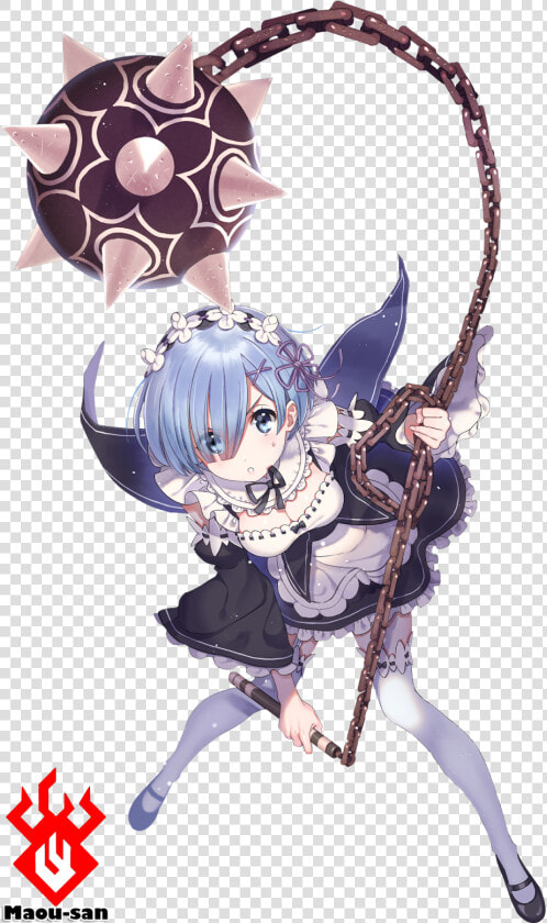 Zero Rem Y Su Arma   Rem Re Zero Weapon  HD Png DownloadTransparent PNG