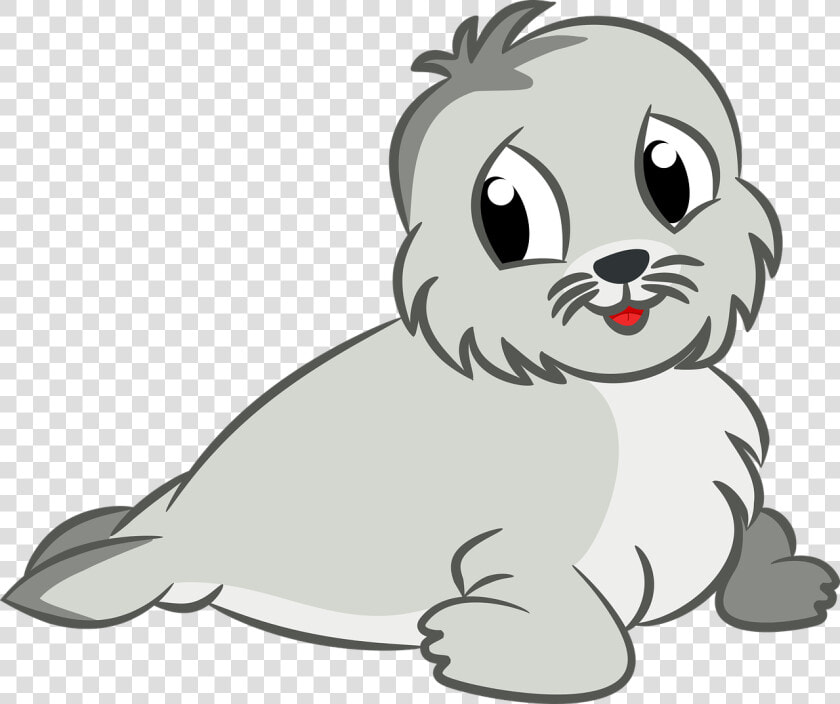 Art carnivoran dog Breed   Clipart Cute Small Seal  HD Png DownloadTransparent PNG