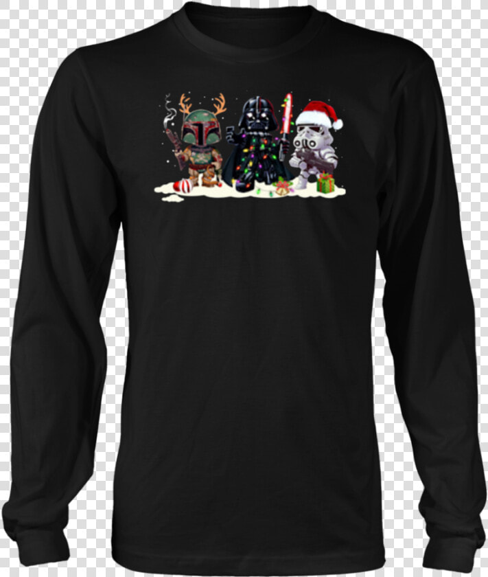 Darth Vader Stormtrooper Jango Fett Star Wars Christmas   Bad Wolves T Shirt  HD Png DownloadTransparent PNG