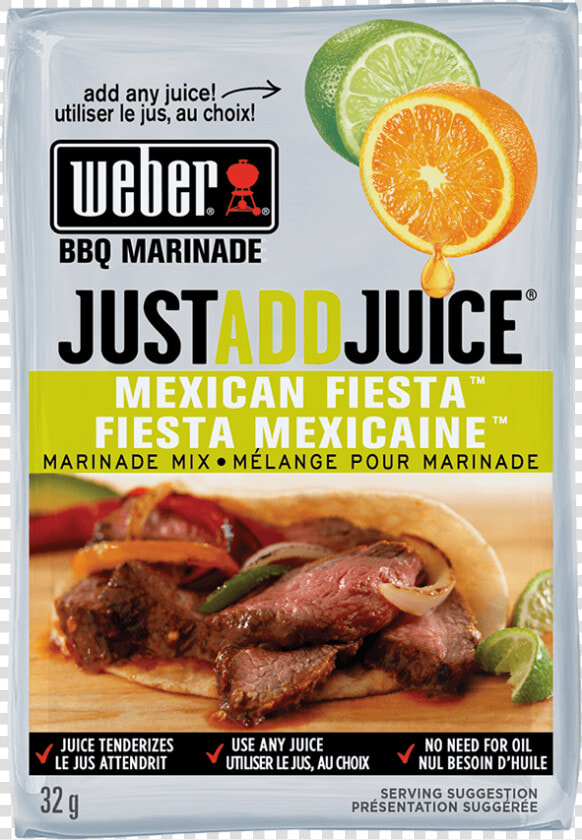 Image Of Weber® Just Add Juice® Mexican Fiesta Marinade   Carne Asada Seasoning Packet  HD Png DownloadTransparent PNG