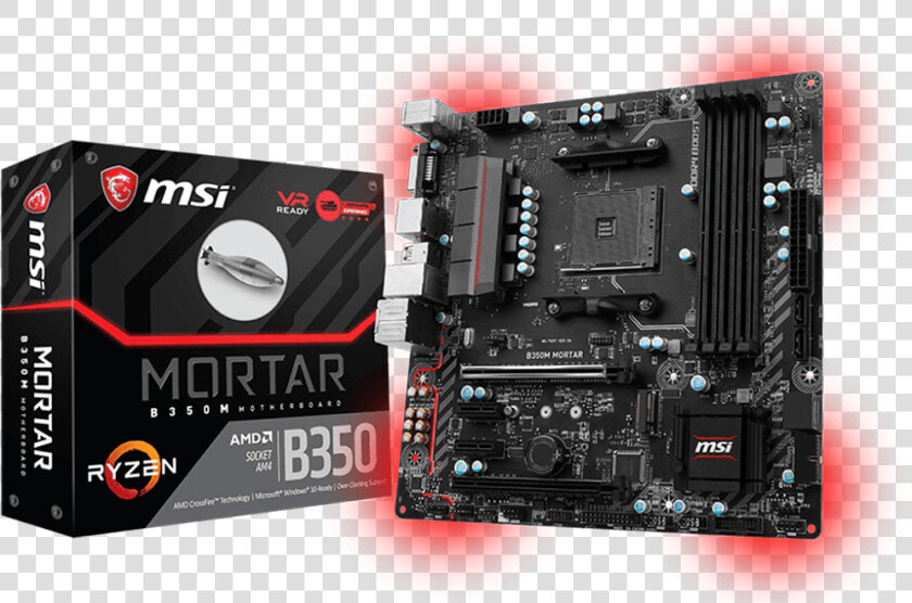 Msi B350m Mortar Motherboard  HD Png DownloadTransparent PNG