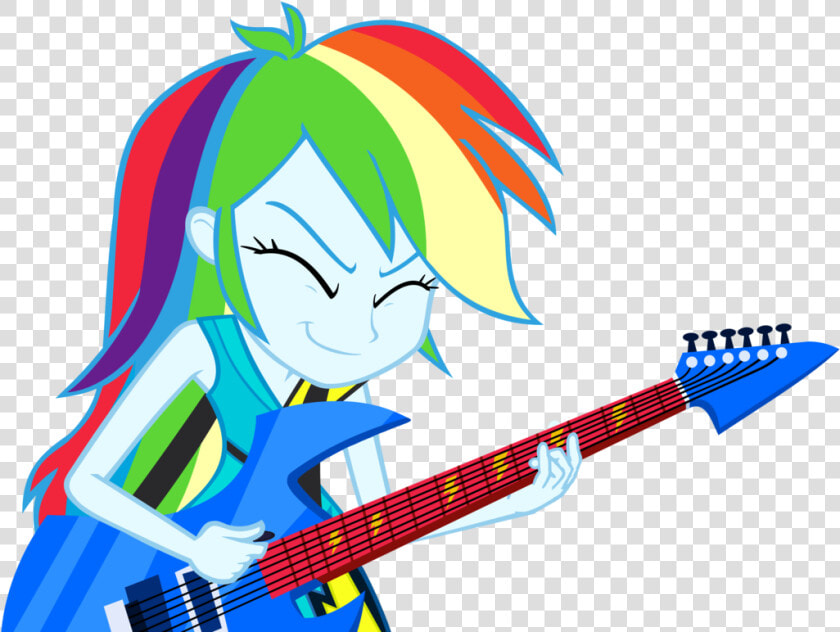 Rainbow Dash Playing Guitar Vector By Greenmachine987   Rainbow Dash Playing Guitar Eg  HD Png DownloadTransparent PNG