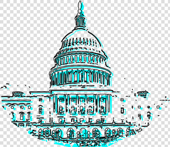 Us Capitol Capitol Washington Dc Vector Drawing Illustration   Dome  HD Png DownloadTransparent PNG