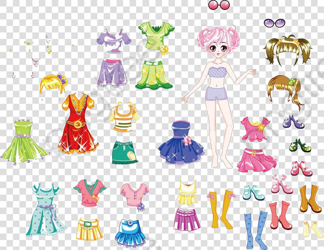 Cute Little Girl Dress Up  Cute Clipart  Dress Up   HD Png DownloadTransparent PNG