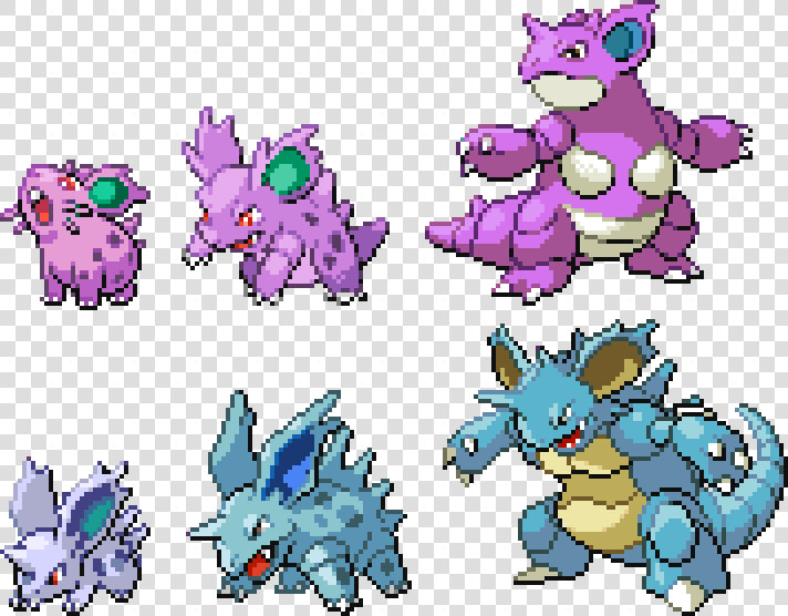 All Stages Of Nidoking  HD Png DownloadTransparent PNG