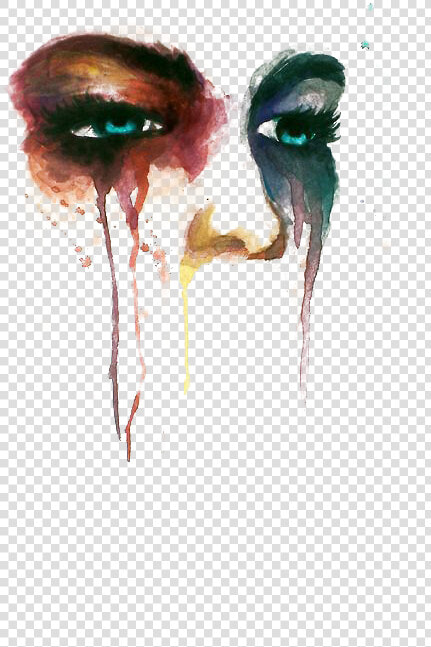 Clip Art Drawing Art Sadness Eyes   Watercolor Crying Eyes  HD Png DownloadTransparent PNG