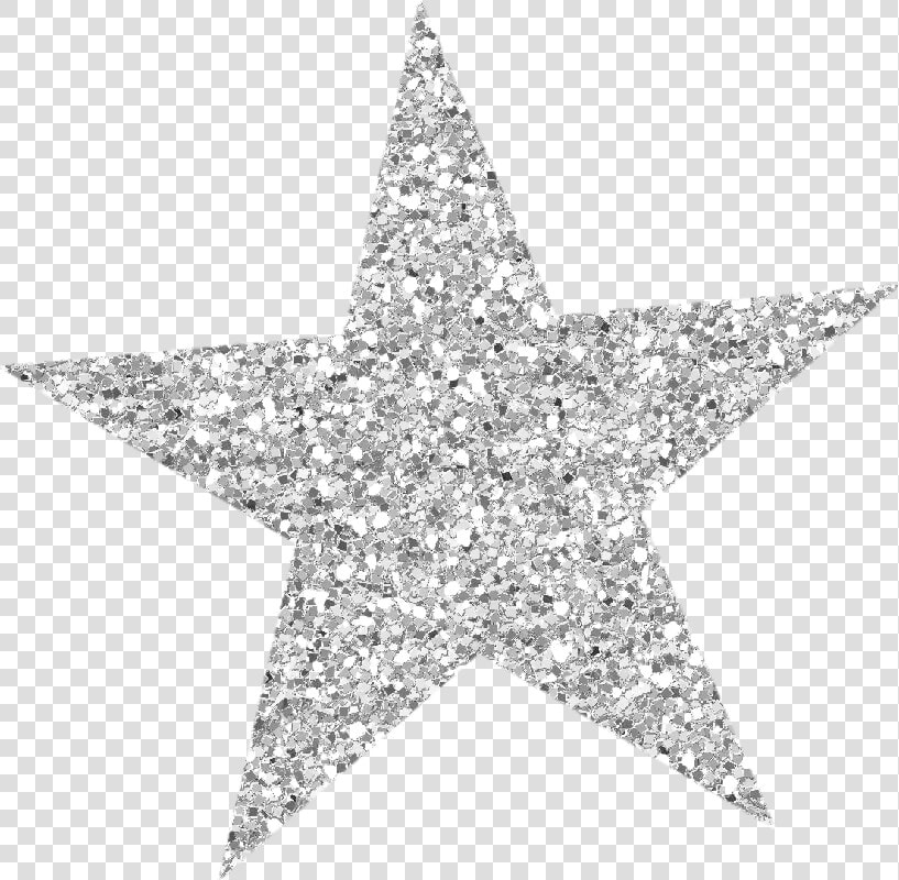 Star Silver Glitter Clip Art   Silver Glitter Star Clip Art  HD Png DownloadTransparent PNG