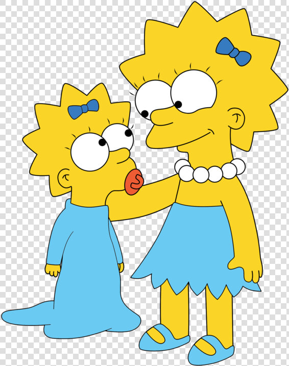 Lisa And Maggie Simpson  HD Png DownloadTransparent PNG