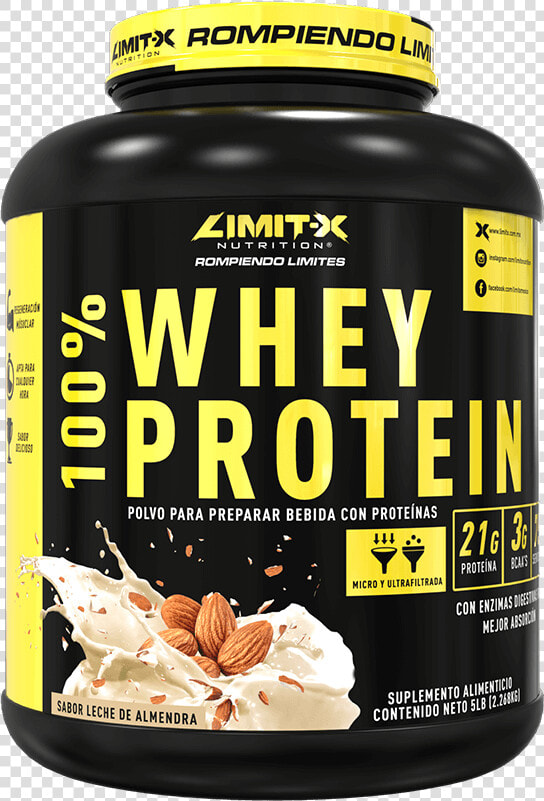 100  Whey Protein 5lb   Proteina Limitx  HD Png DownloadTransparent PNG