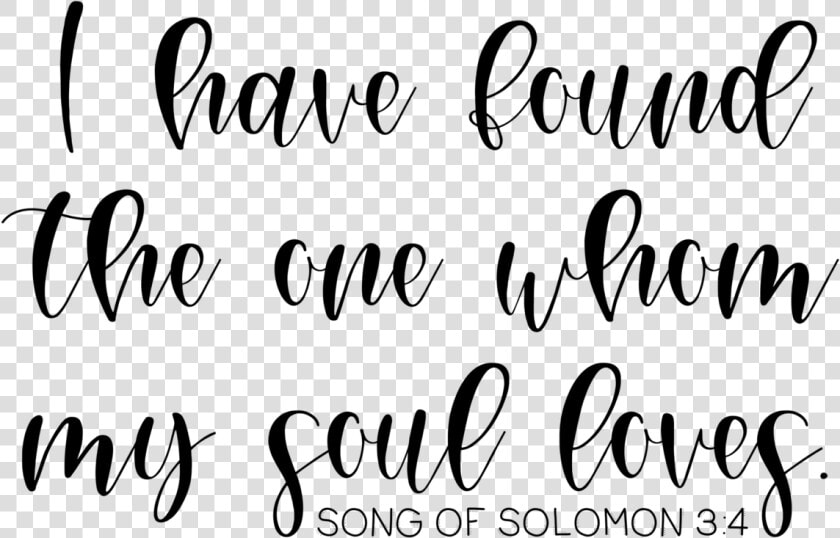 Song Of Solomon   Have Found Whom My Soul Lovws  HD Png DownloadTransparent PNG