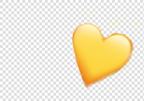  emoji  emojiiphone  heart  yellow  yellowheart  yellowemojiiphone   Heart  HD Png DownloadTransparent PNG