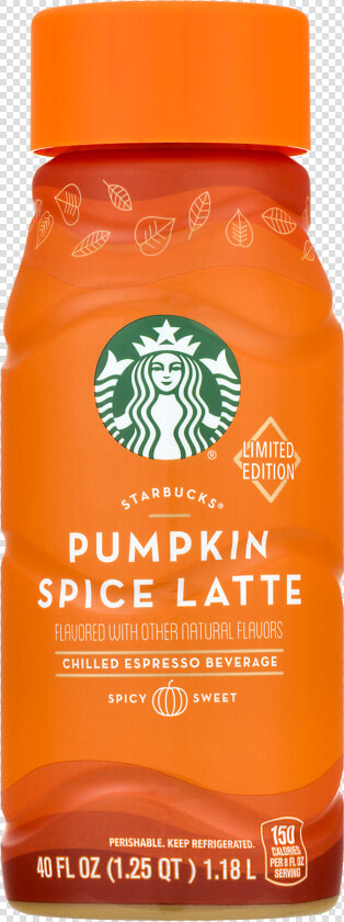 Starbucks Pumpkin Spice Png   Starbucks Pumpkin Spice Latte Bottle  Transparent PngTransparent PNG