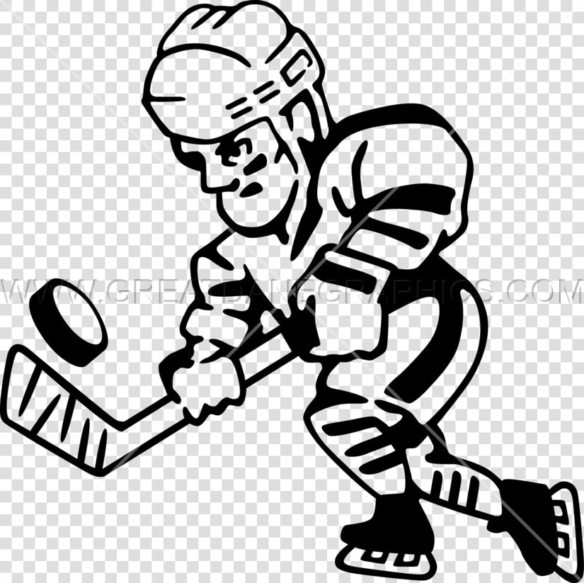 Transparent Hockey Player Silhouette Png   Hockey Player Drawing Easy  Png DownloadTransparent PNG