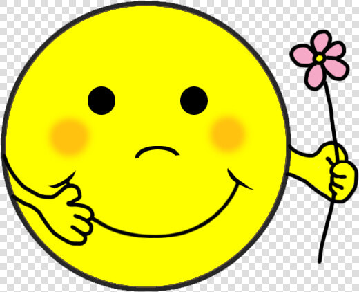 Smiley Face With Flower   Smiley  HD Png DownloadTransparent PNG