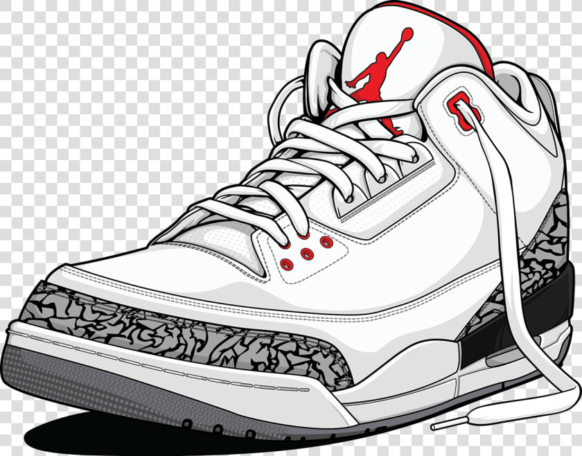 Collection Of Free Sneaker Drawing Cartoon On Ubisafe   Jordan Shoes Cartoon  HD Png DownloadTransparent PNG