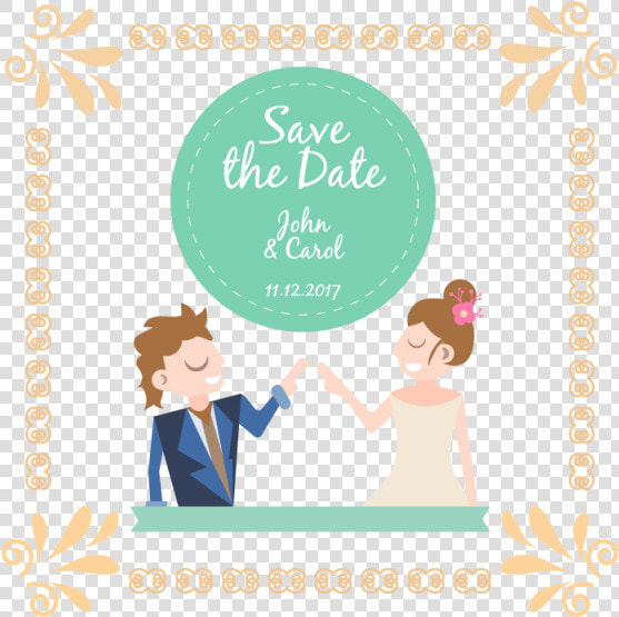 Cute Couple Wedding Invitation  Wedding  Wedding Invitation   Wedding E Invitation Png  Transparent PngTransparent PNG