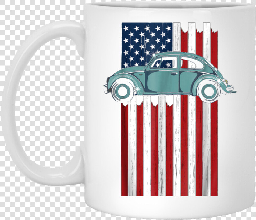 Vintage Hippie Retro Punch Bug Beetle Car Usa Flag   Antique Car  HD Png DownloadTransparent PNG