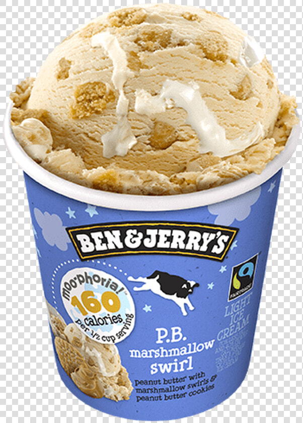 Ben  amp  Jerry S  Peanut Butter Marshmallow Swirl Ice   Ben  amp  Jerry  39 s Moo Phoria Cherry Garcia  HD Png DownloadTransparent PNG