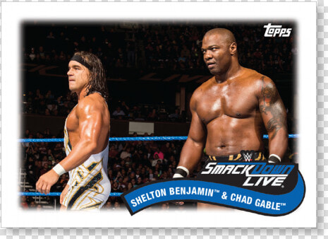 2018 Topps Wwe Heritage Shelton Benjamin  amp  Chad Gable   Tag Team  HD Png DownloadTransparent PNG