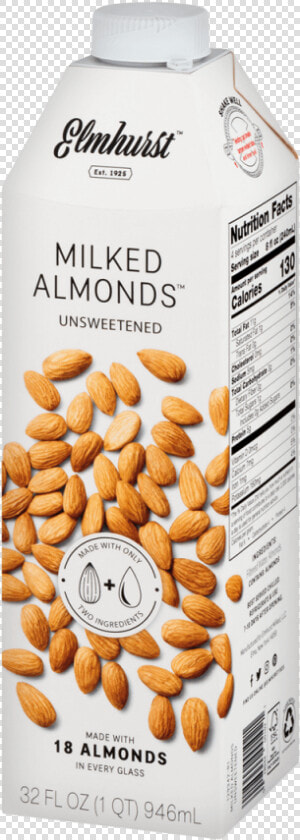 Elmhurst Unsweetened Almond Milk  HD Png DownloadTransparent PNG