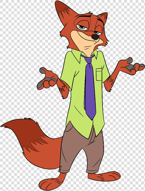 Zootopia Clip Art Disney   Zootopia Nick Wilde Clipart  HD Png DownloadTransparent PNG