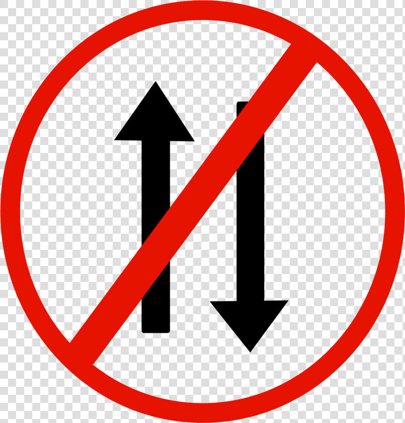 Indian Road Sign   No Two Way Traffic Sign  HD Png DownloadTransparent PNG