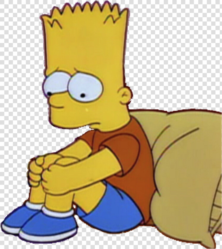 Sad  Simpsons  And Bart Image   Sad Bart Simpson Png  Transparent PngTransparent PNG