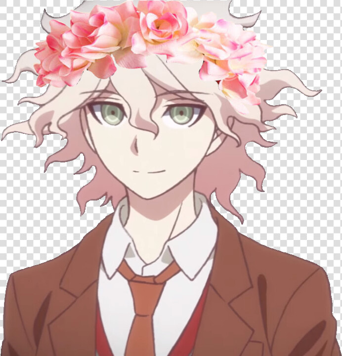 Png Freeuse Library Icon Free To Use By Themisslittledevil   Nagito Komaeda Flower Crown  Transparent PngTransparent PNG