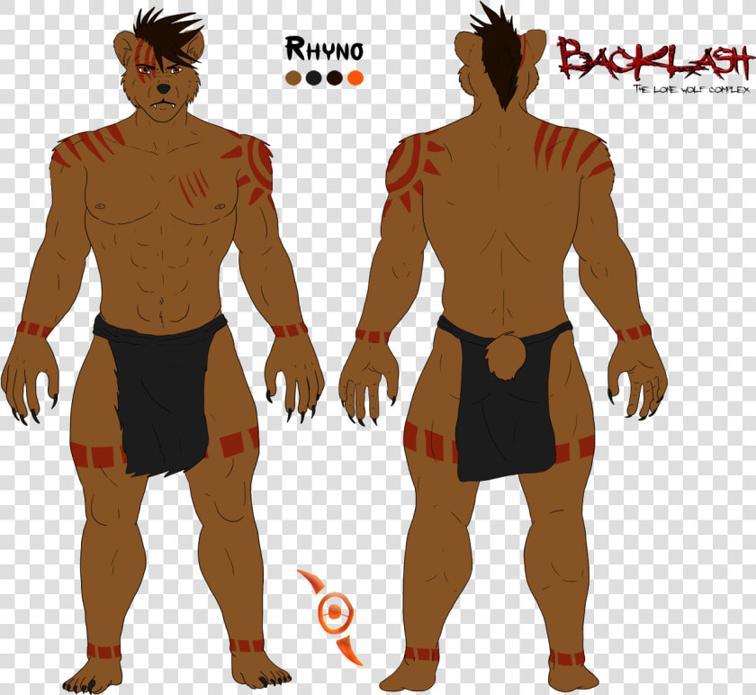 Rhyno Ref Sheet   Barechested  HD Png DownloadTransparent PNG