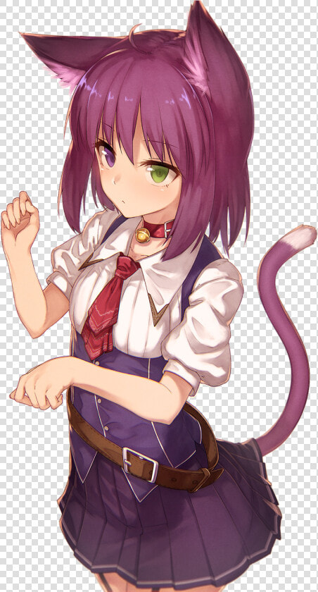  nekogirl  nya  anime  animegirl  animestyle   Anime Girl Neko Ears  HD Png DownloadTransparent PNG