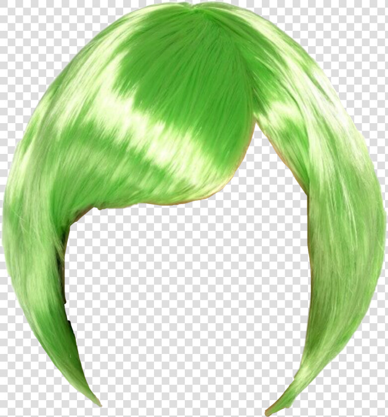  hair  wigstickers  wig  green  greenhair  freetoedit   Green Wig Png  Transparent PngTransparent PNG