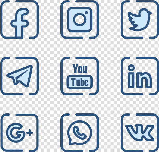 Essential Set   White Social Media Icon Transparent Background  HD Png DownloadTransparent PNG