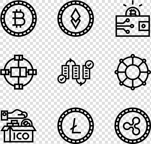 Essential Set   Cryptocurrency Png Icons  Transparent PngTransparent PNG