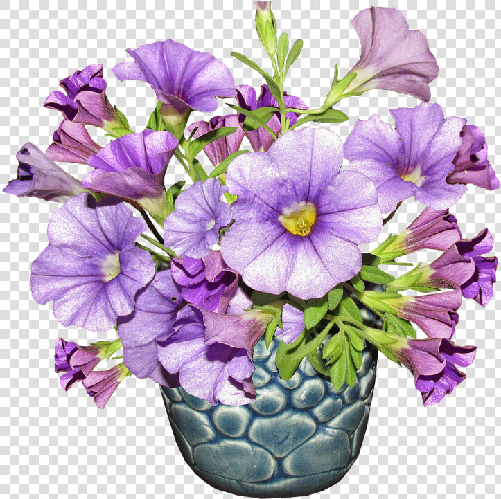 Flower  Vase  Arrangement   Transparent Purple Flowers In Vase  HD Png DownloadTransparent PNG