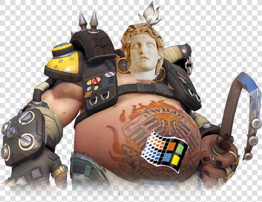 Transparent Vaporwave Bust Png   Roadhog Overwatch  Png DownloadTransparent PNG