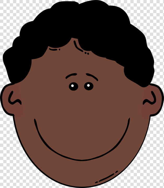 Black Hair Clipart African American Man   Angry Boy Face Cartoon  HD Png DownloadTransparent PNG